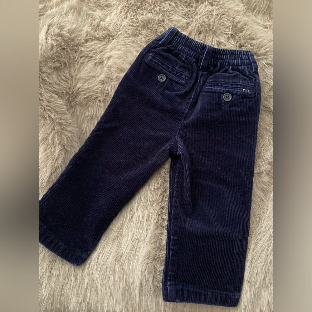 RALPH LAUREN  Blue corduroy pants - Picture 2 of 4